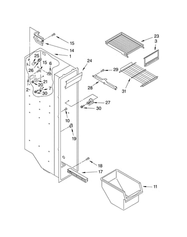 Freezer liner