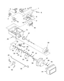Motor and ice container