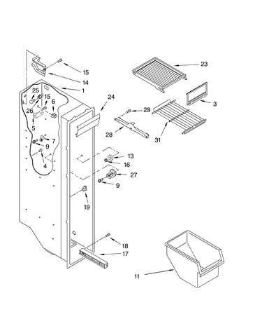 Freezer liner