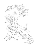 Motor and ice container