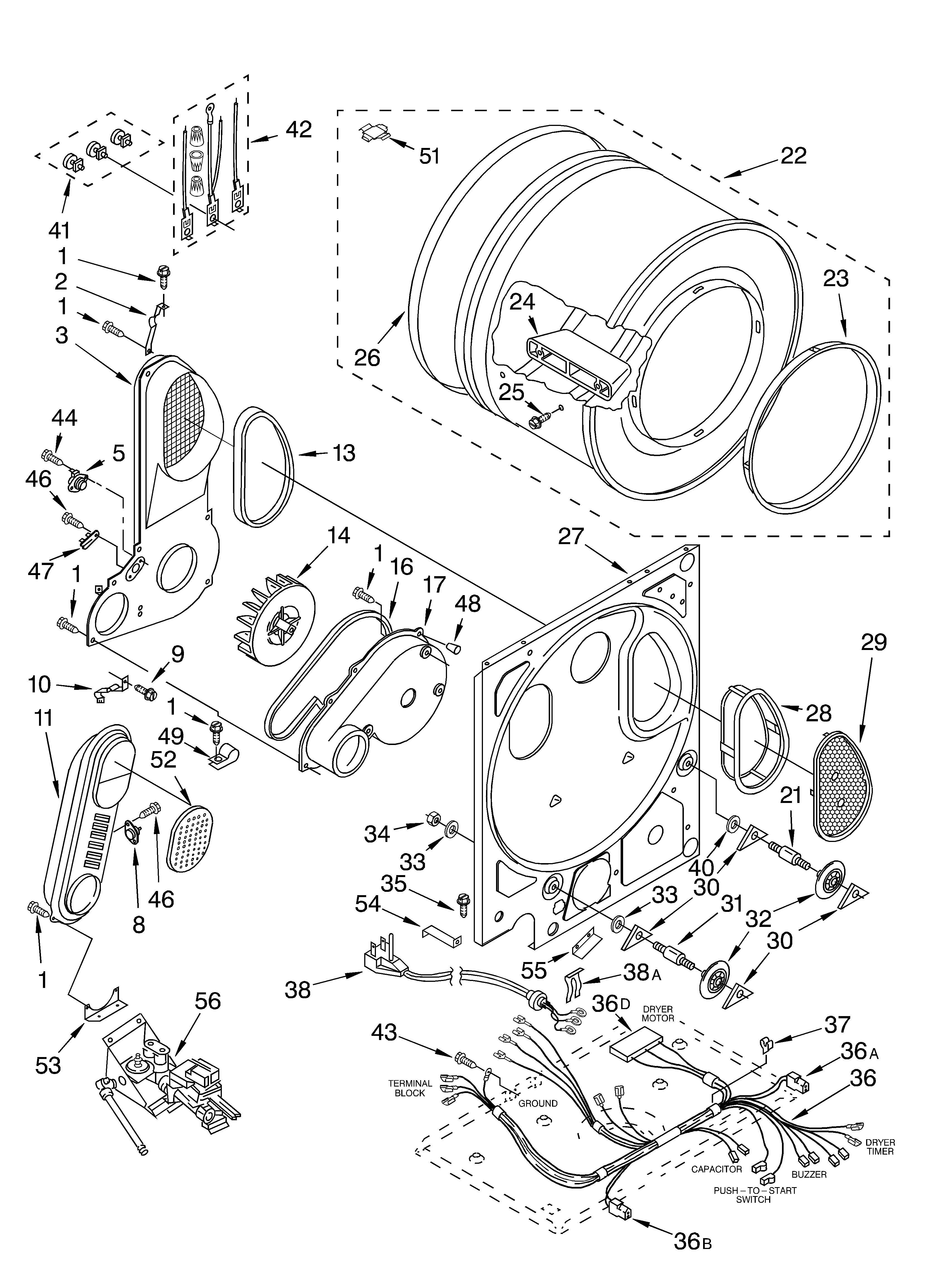 Dryer bulkhead