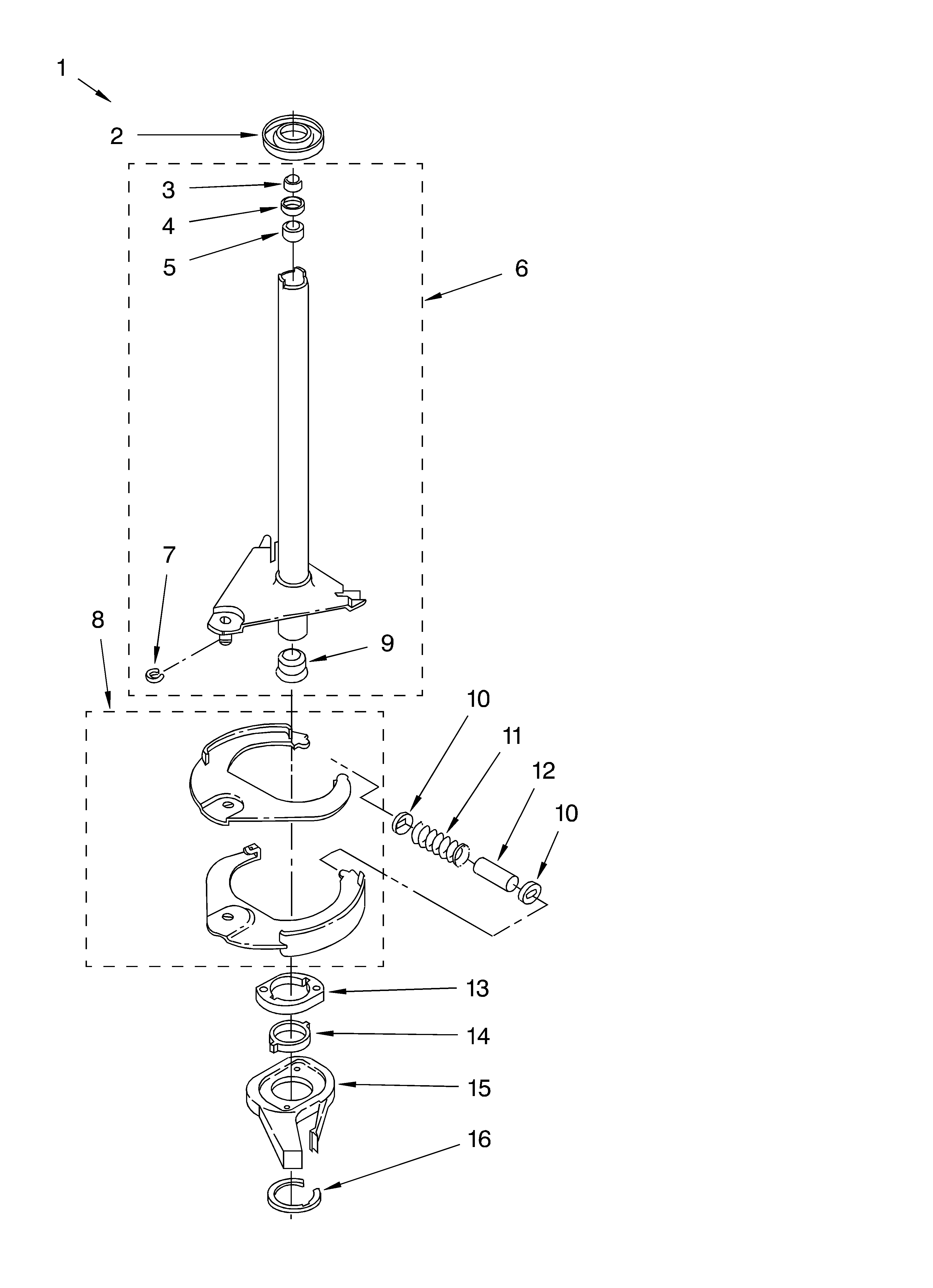 Brake and drive tube