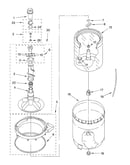 Agitator, basket and tub