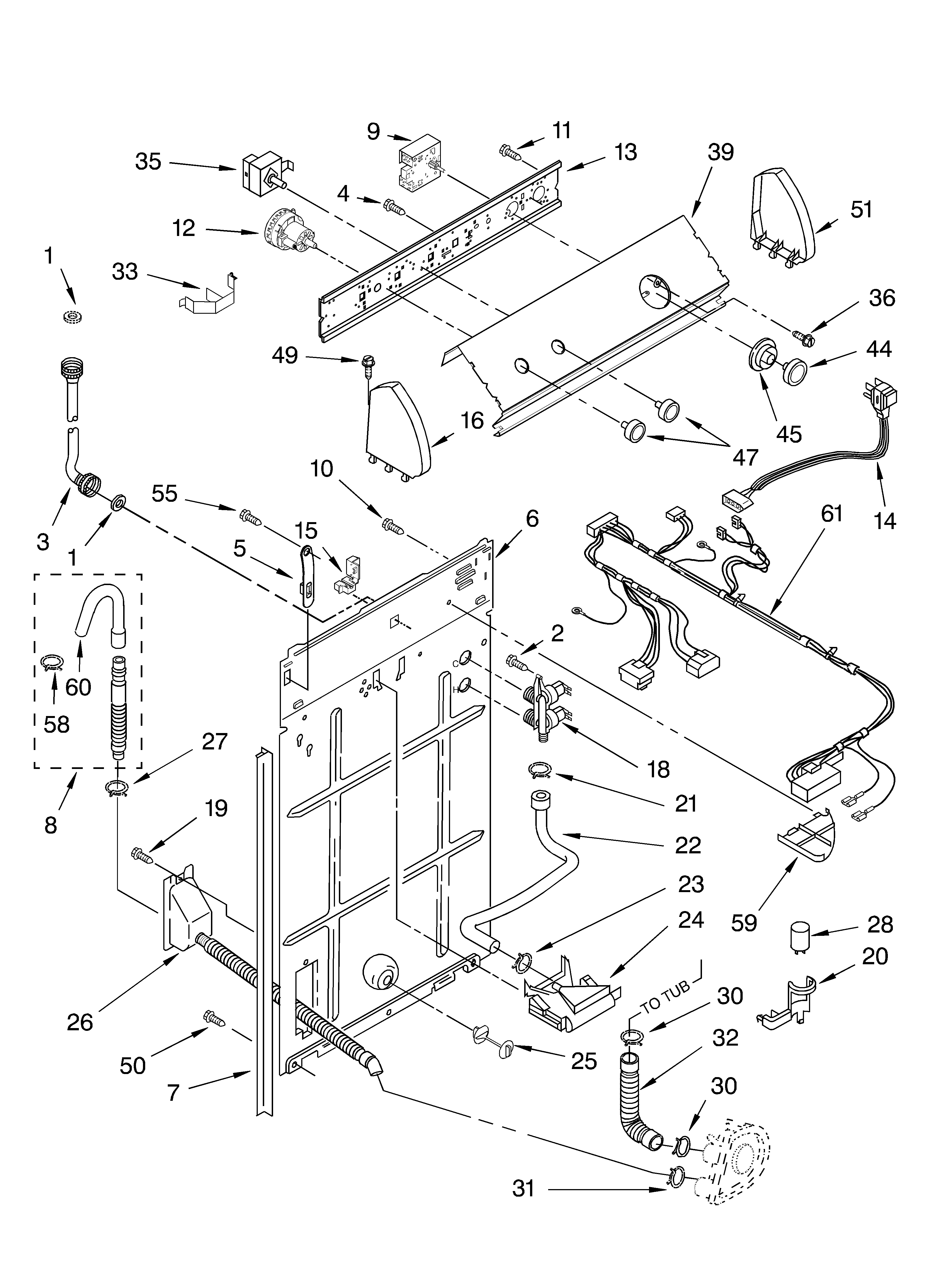 Controls and rear panel