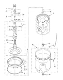 Agitator, basket and tub