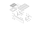 Whirlpool SF356BEKW0 drawer & broiler diagram