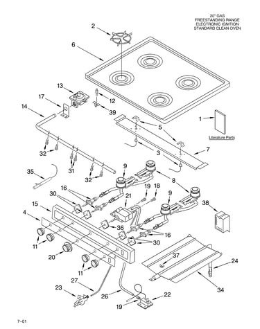 Cooktop and manifold/literature