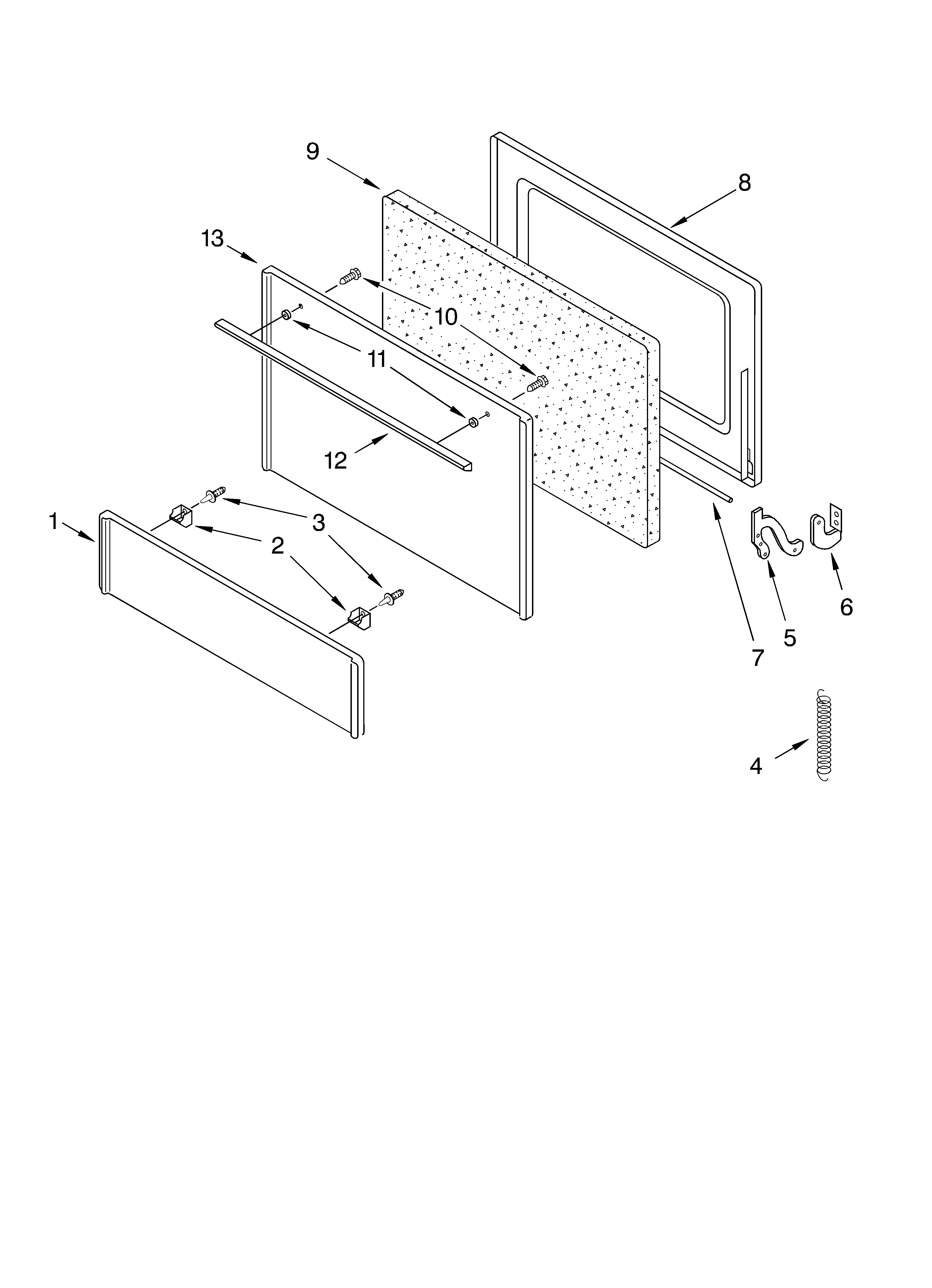 Oven door
