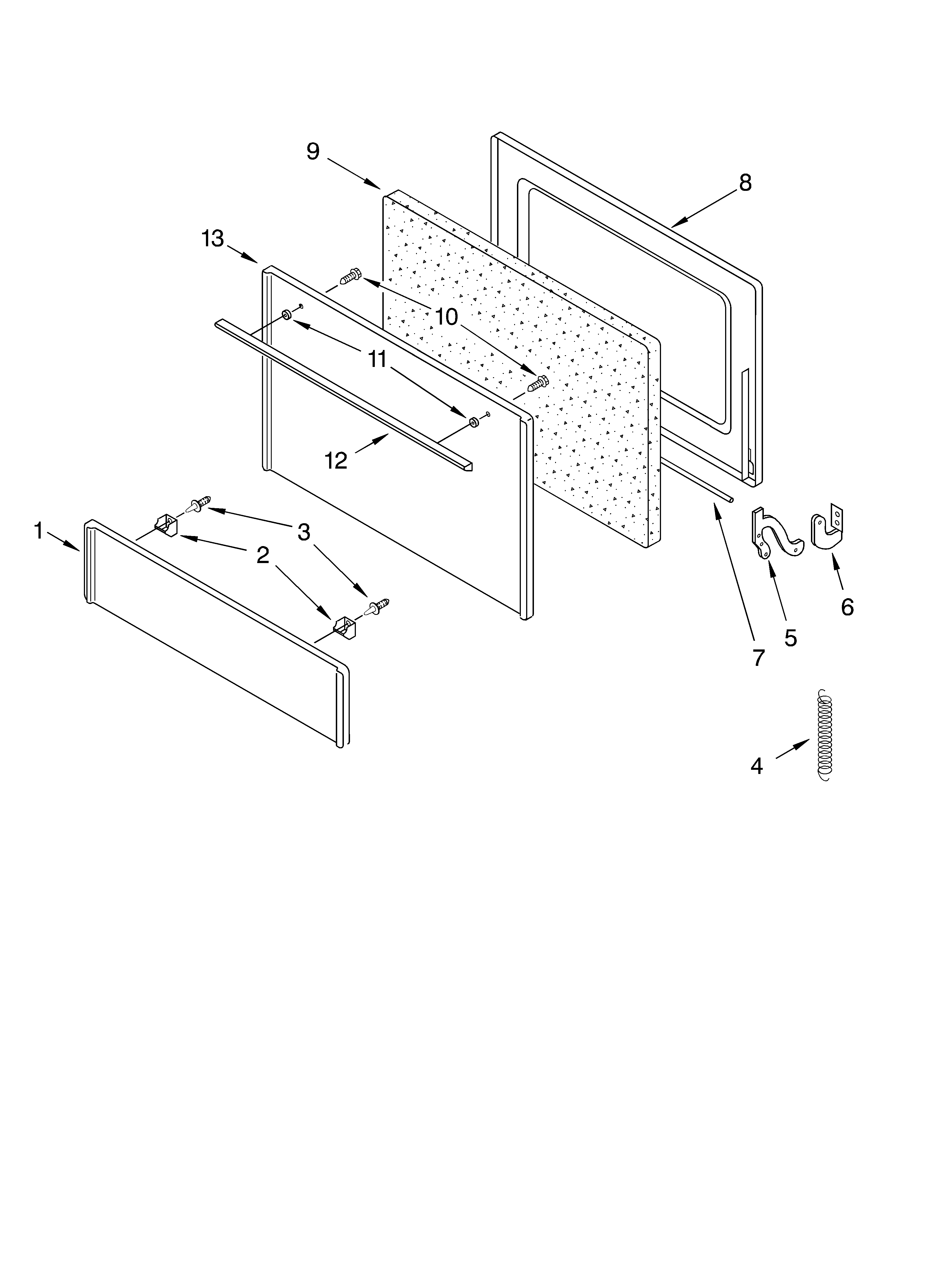 Oven door