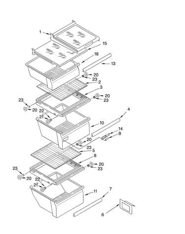 Refrigerator shelf