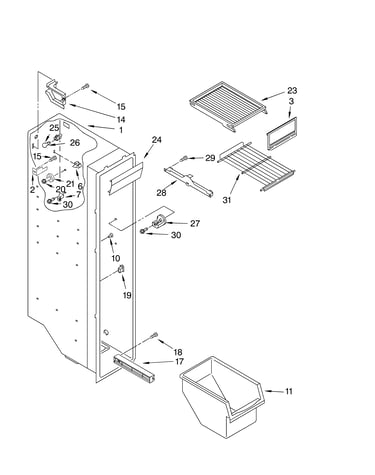 Freezer liner