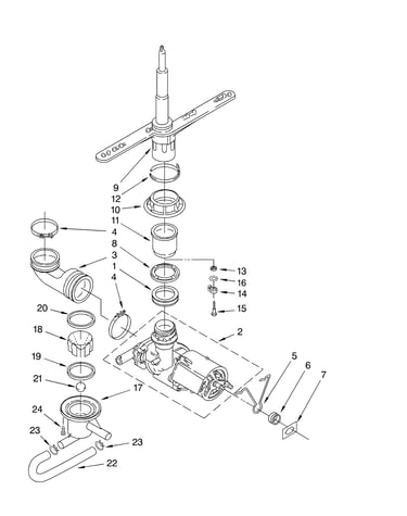 Pump & spray arm