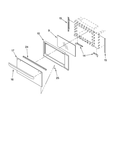Microwave door