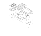 Whirlpool RF378LXKQ0 drawer & broiler diagram