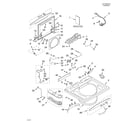 Whirlpool GVW9959KL1 top and lid/literature diagram