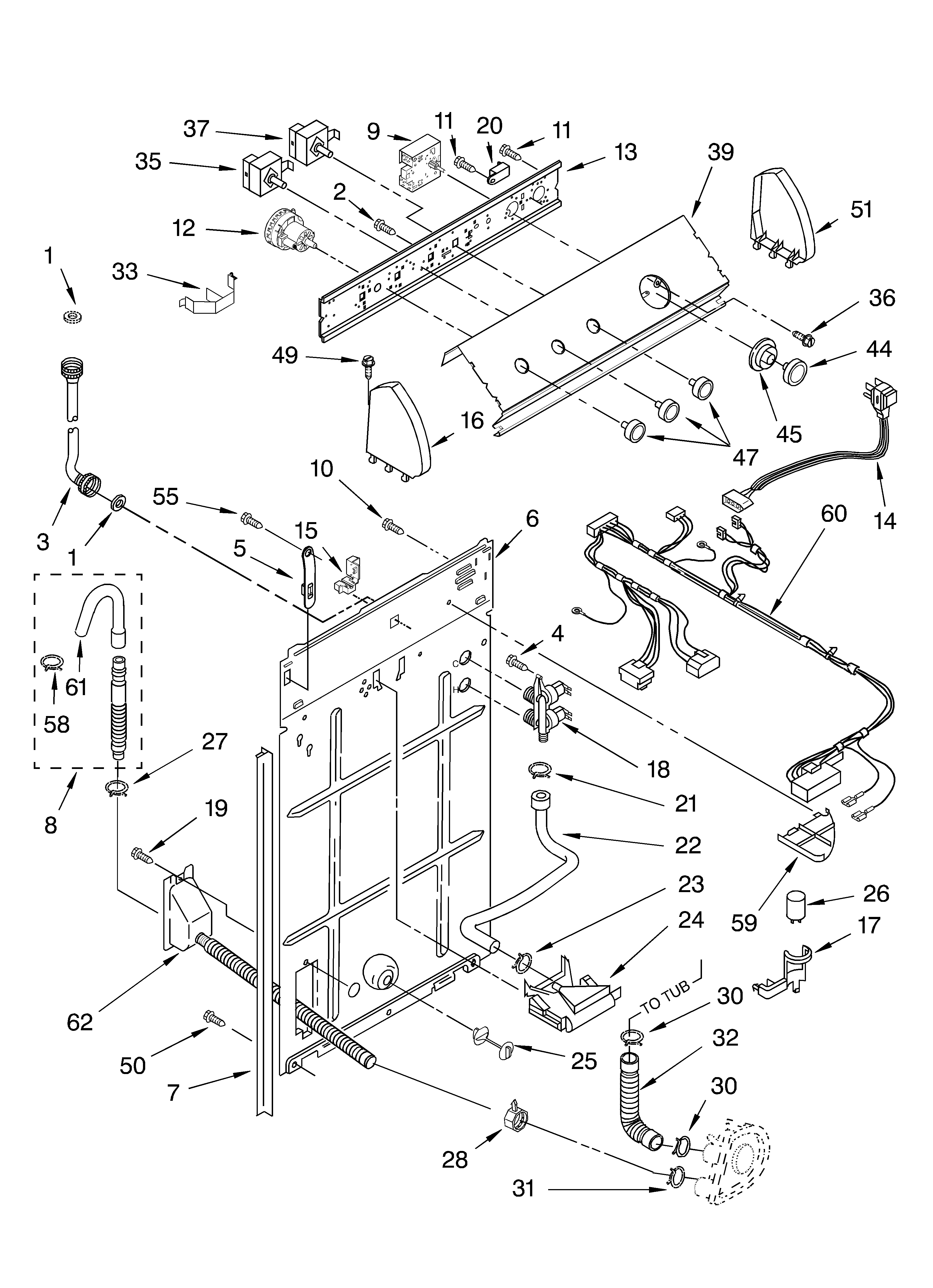 Controls and rear panel