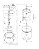 Agitator, basket and tub