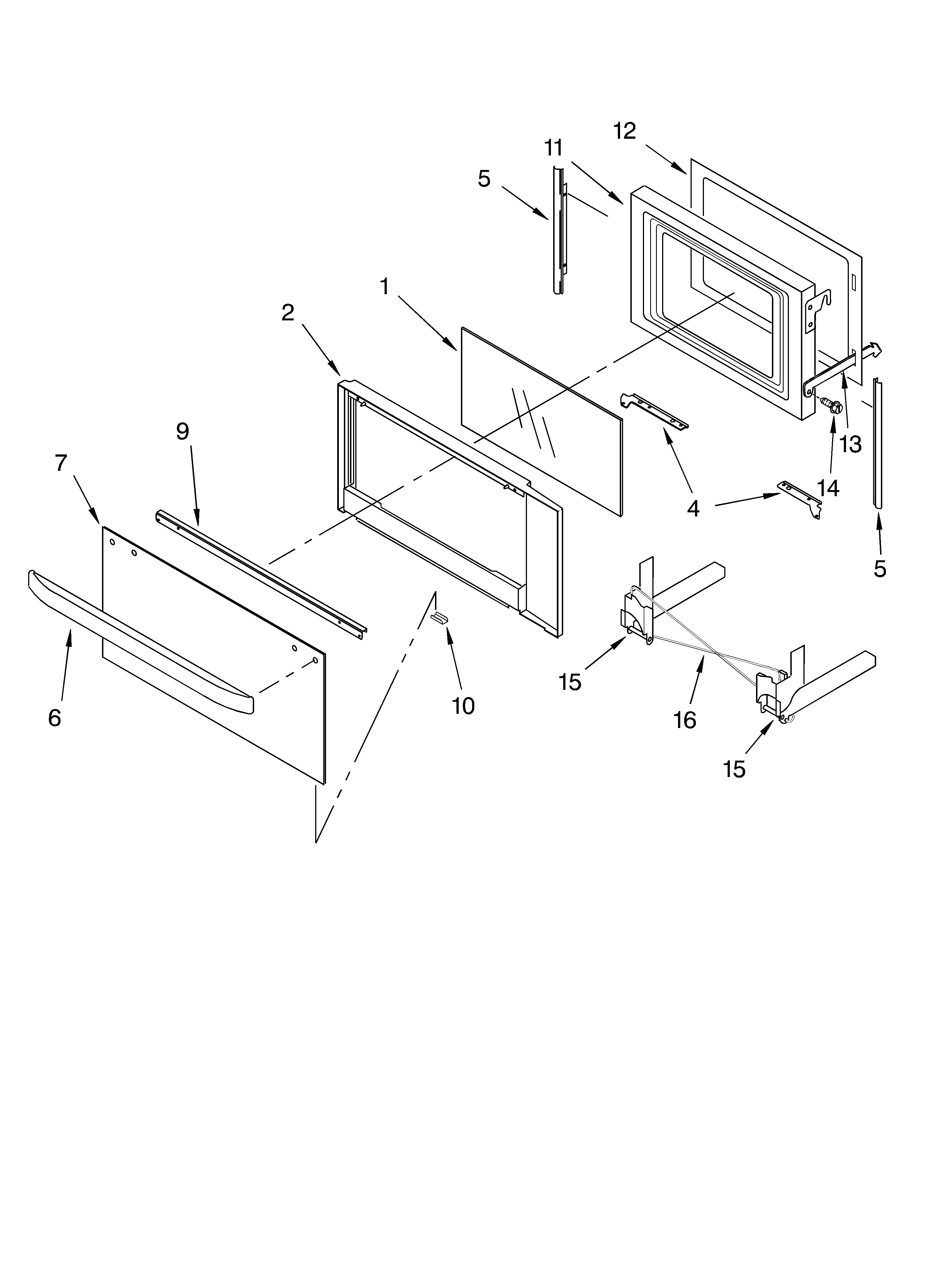 Microwave door
