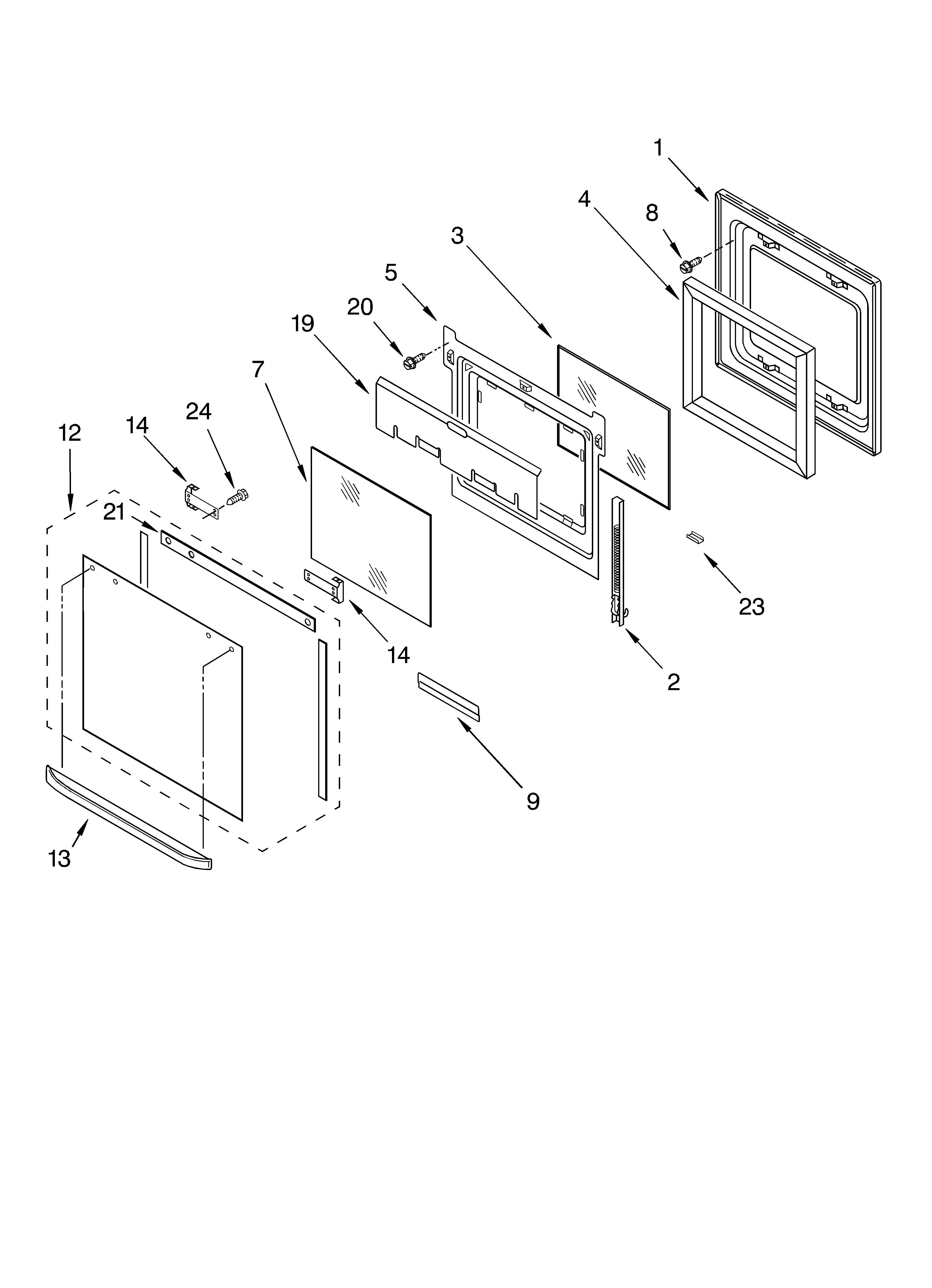 Oven door