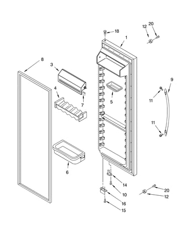 Refrigerator door