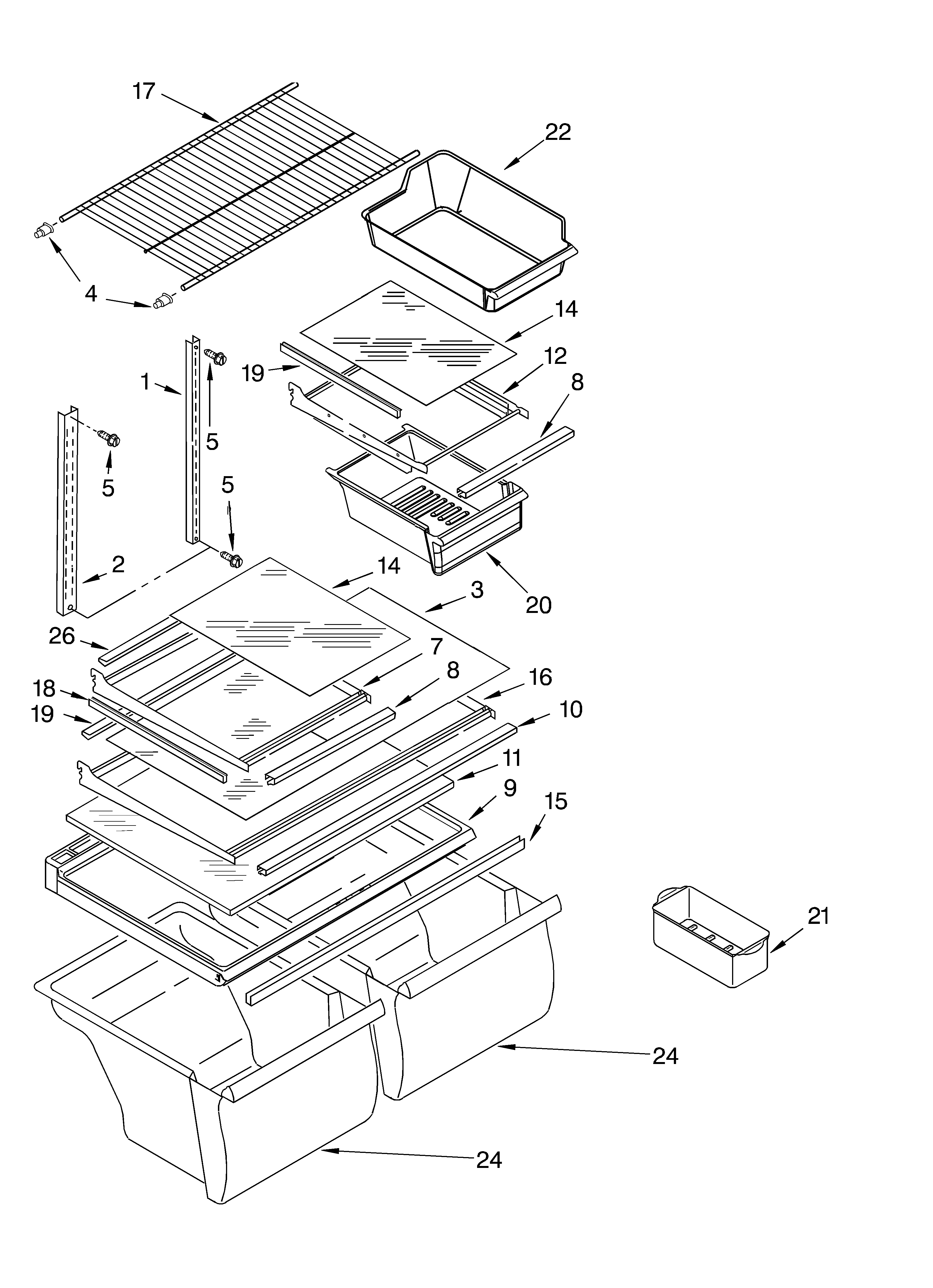 Shelf/optional