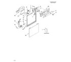 Whirlpool DU840SWKQ0 frame and console/literature diagram