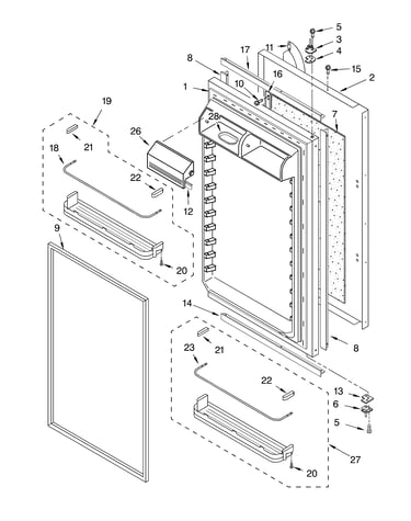Refrigerator door