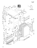 Cabinet liner and door/lit/optional