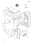 Cabinet liner and door/lit/optional