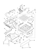 Evaporator, ice cutter grid and water