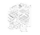 KitchenAid KUIS185JSS1 evaporator, ice cutter grid and water diagram