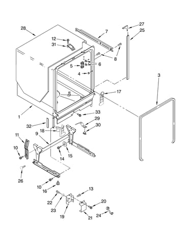 Tub and frame