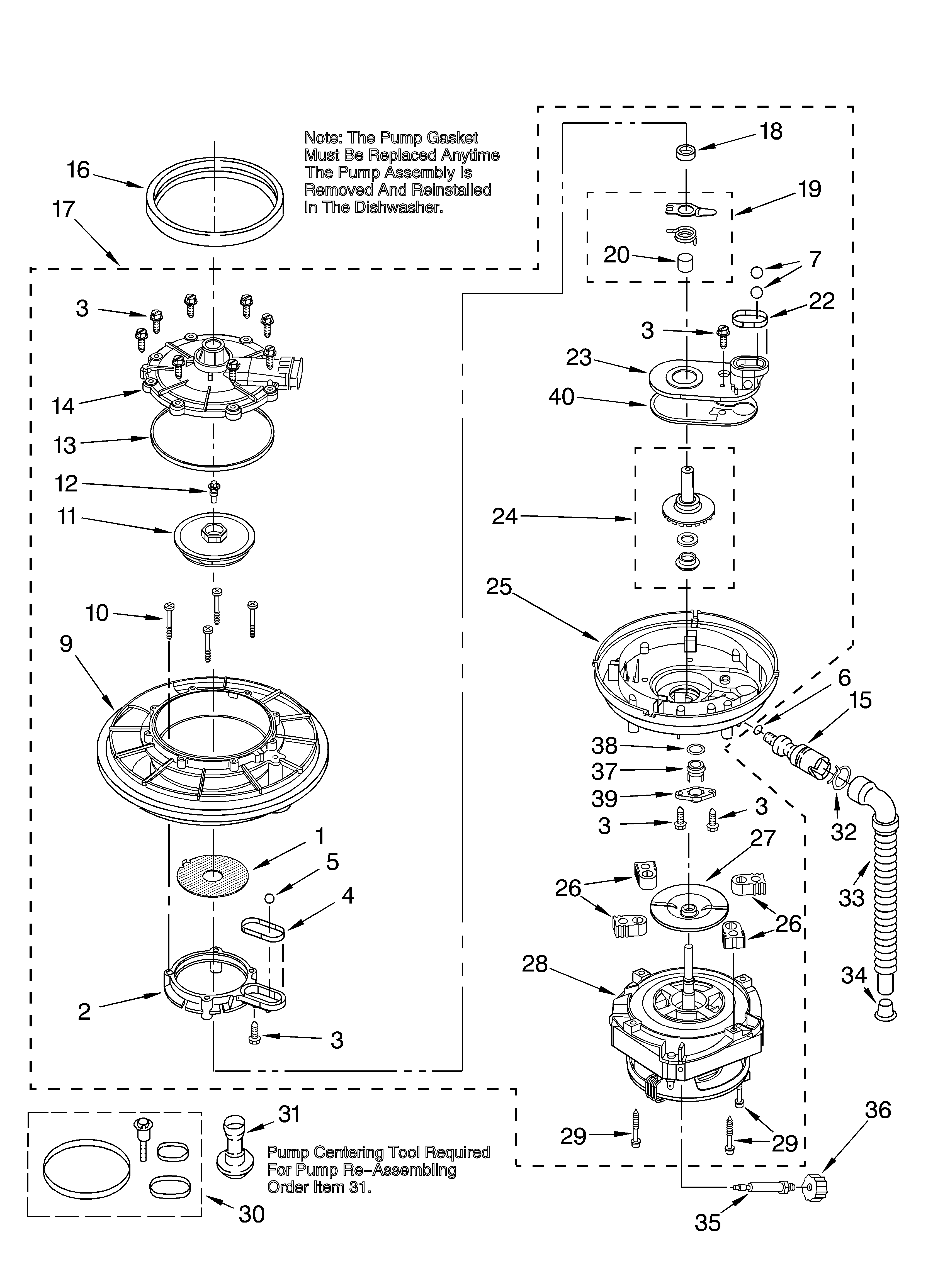 Pump and motor