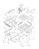 Evaporator, ice cutter grid and water