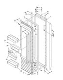 Refrigerator door