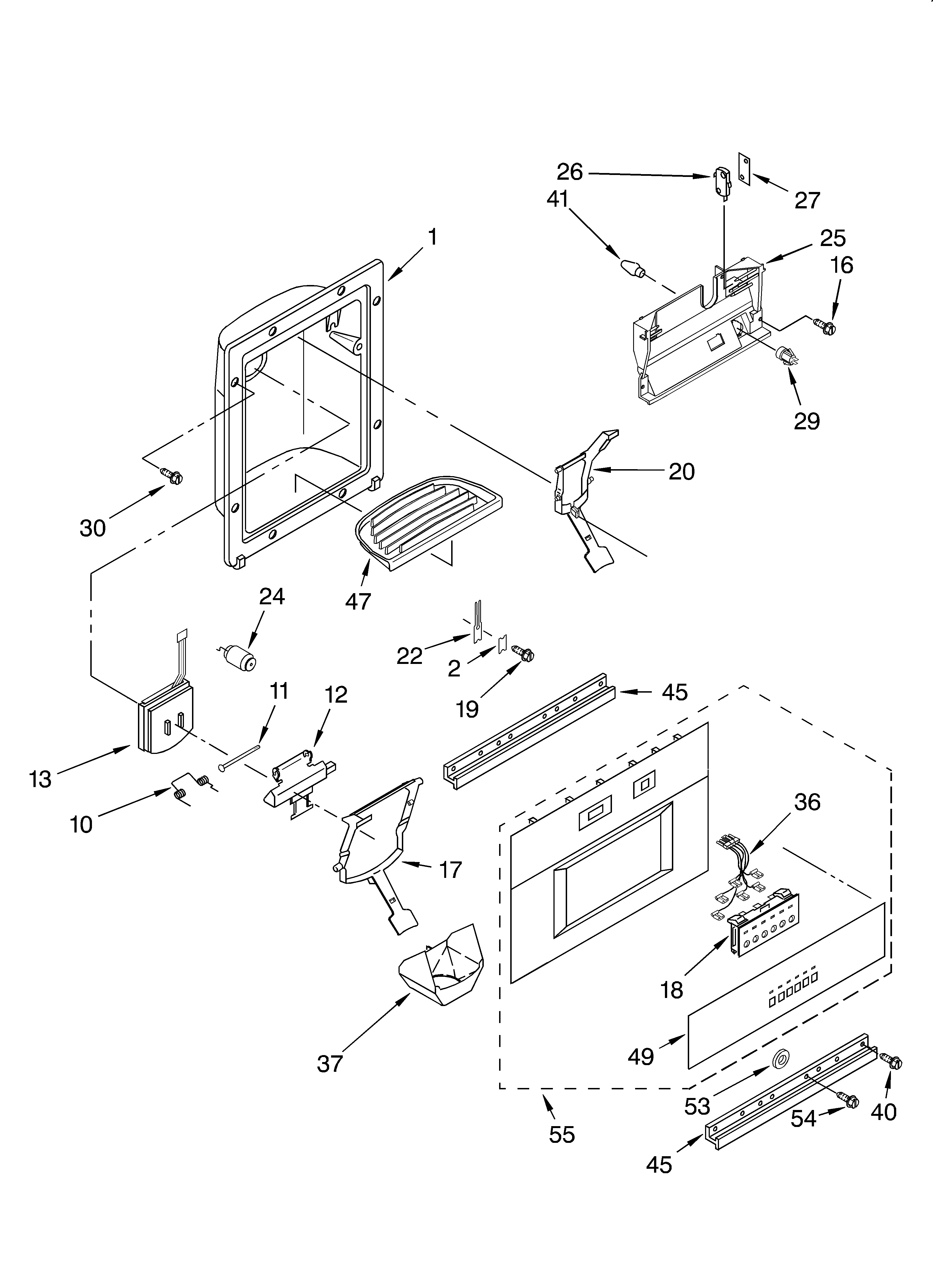 DISPENSER FRONT