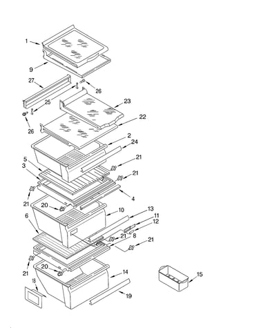 Refrigerator shelf