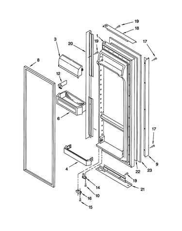 Refrigerator door