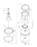 Agitator, basket and tub