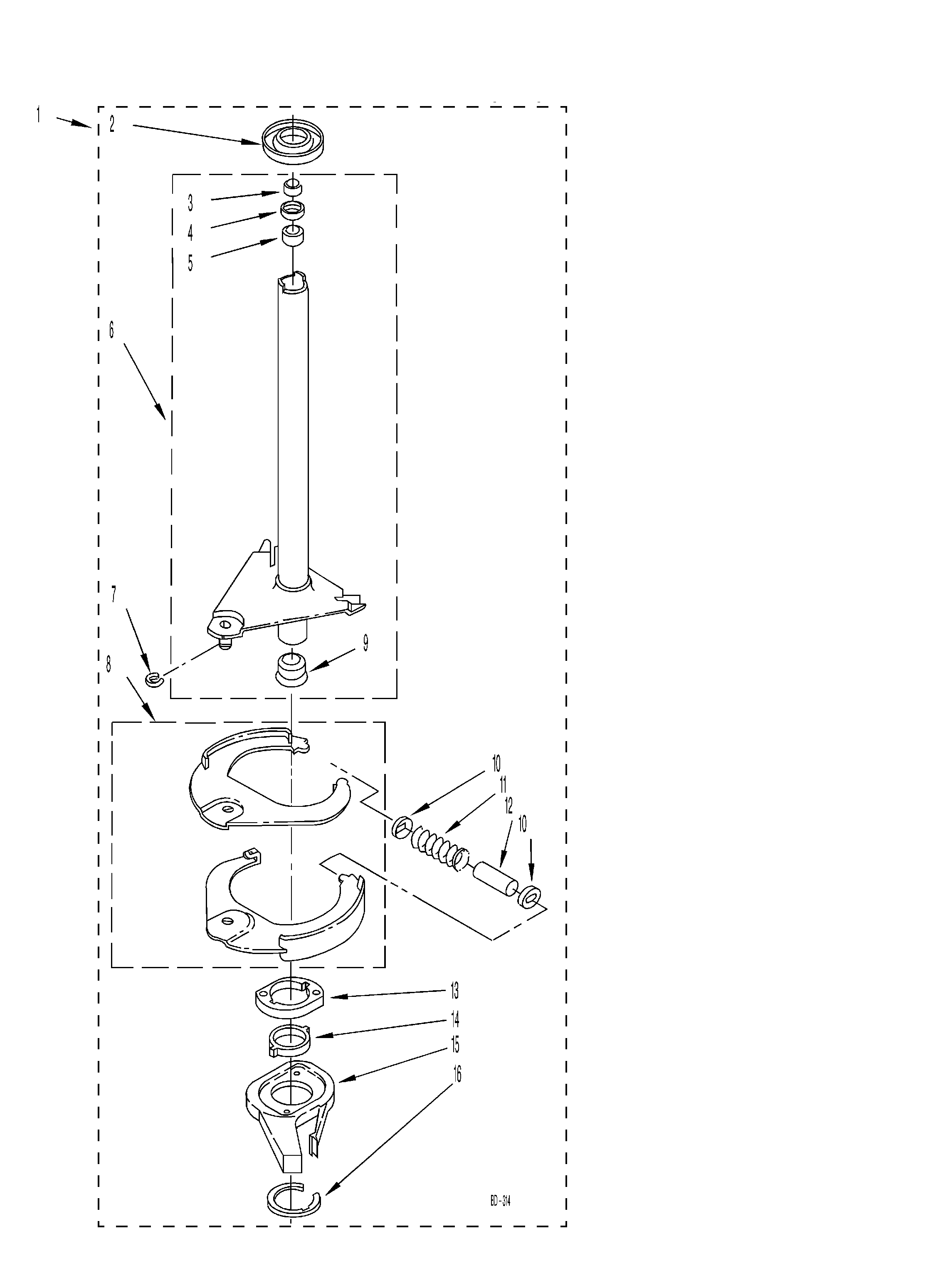 BRAKE AND DRIVE TUBE