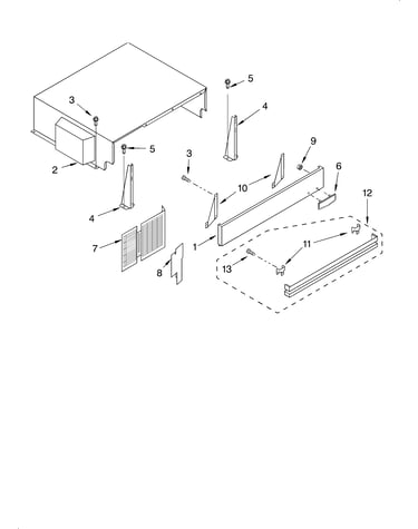 Top grille and unit cover