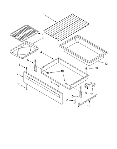Drawer and broiler