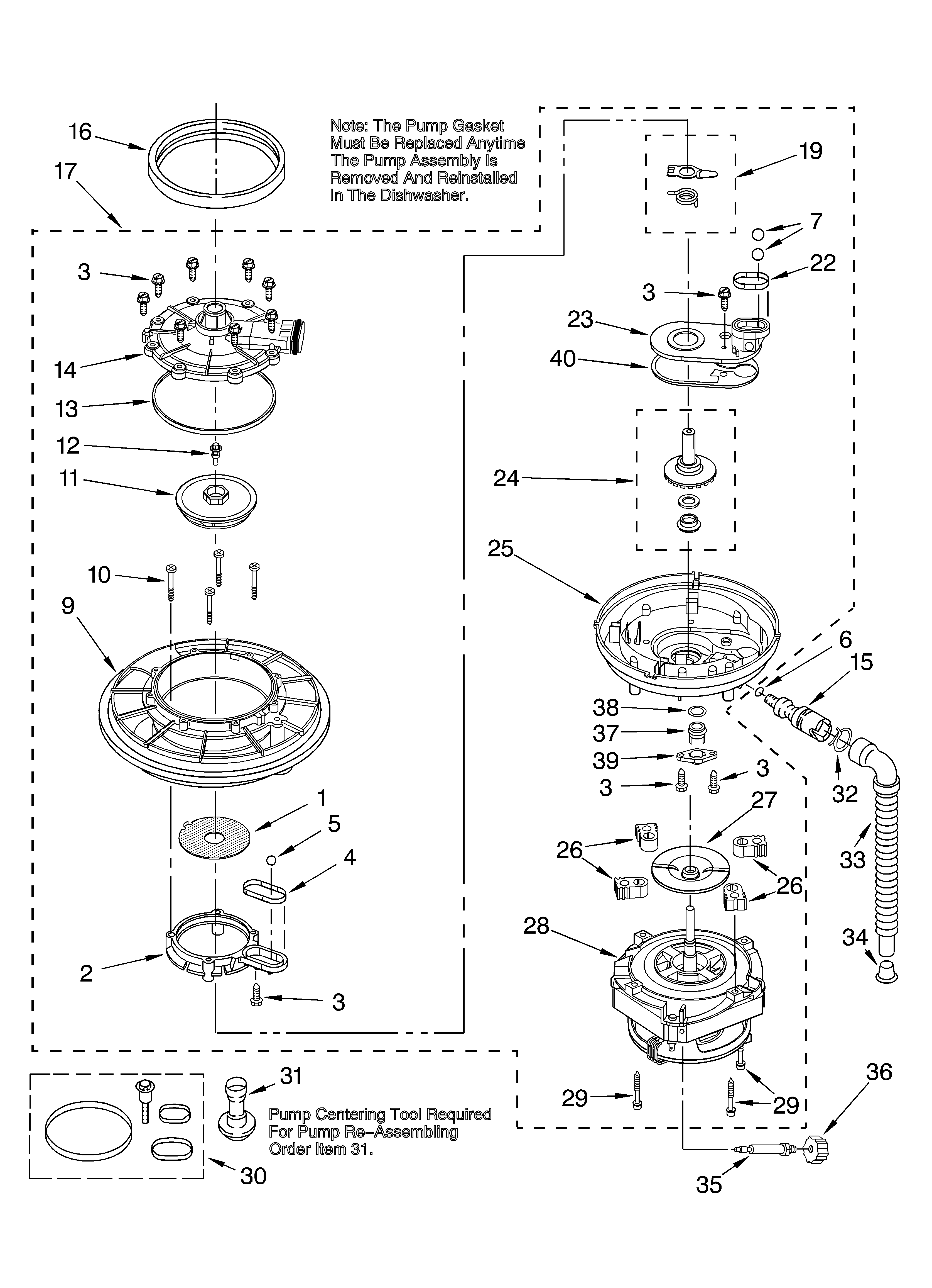 Pump and motor