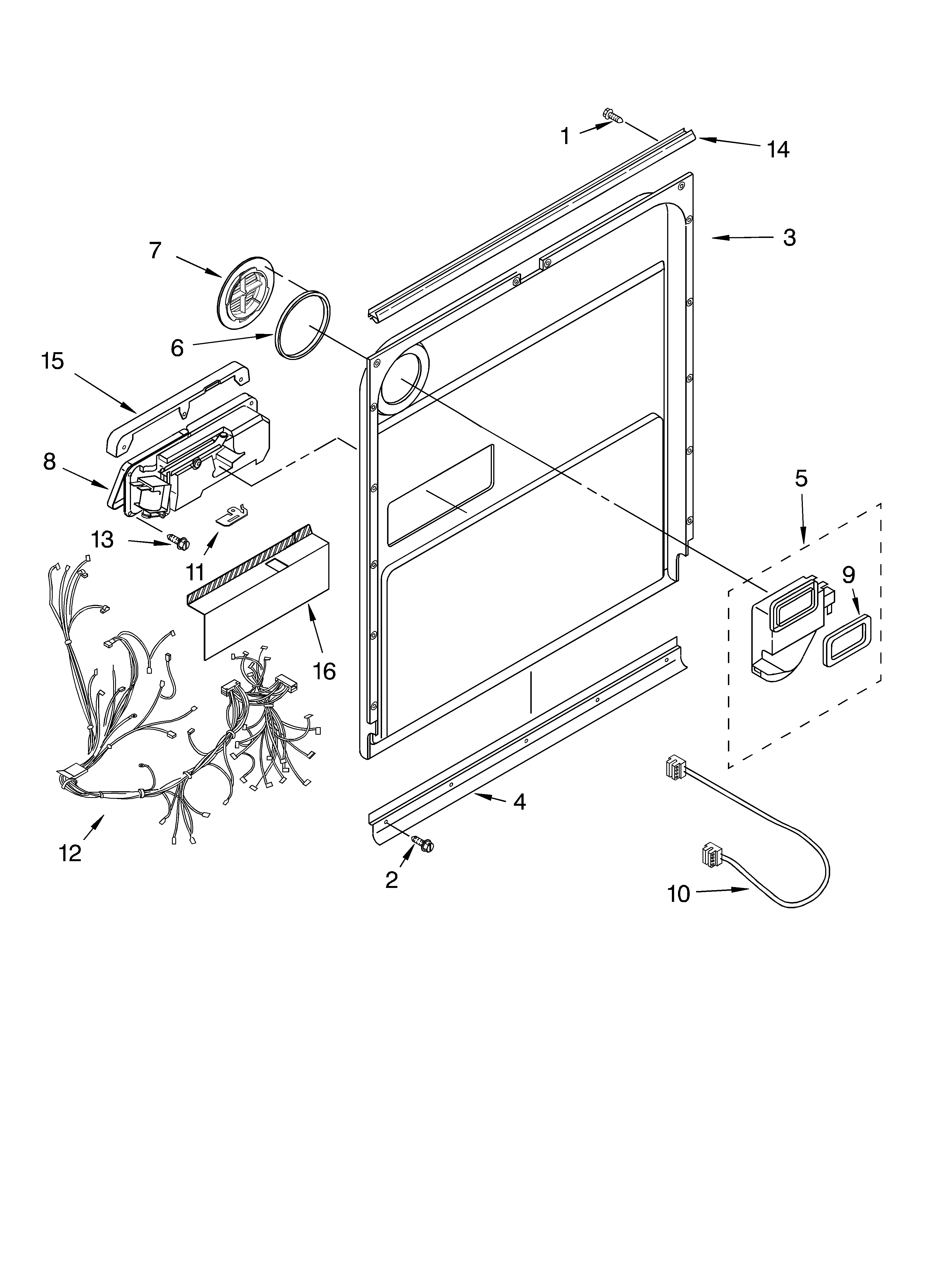 Door and latch