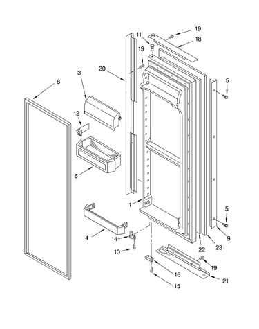 Refrigerator door