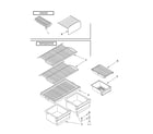 Roper RT14BKXJW00 shelf/optional diagram