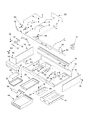 Burner box,gas valves, and switches