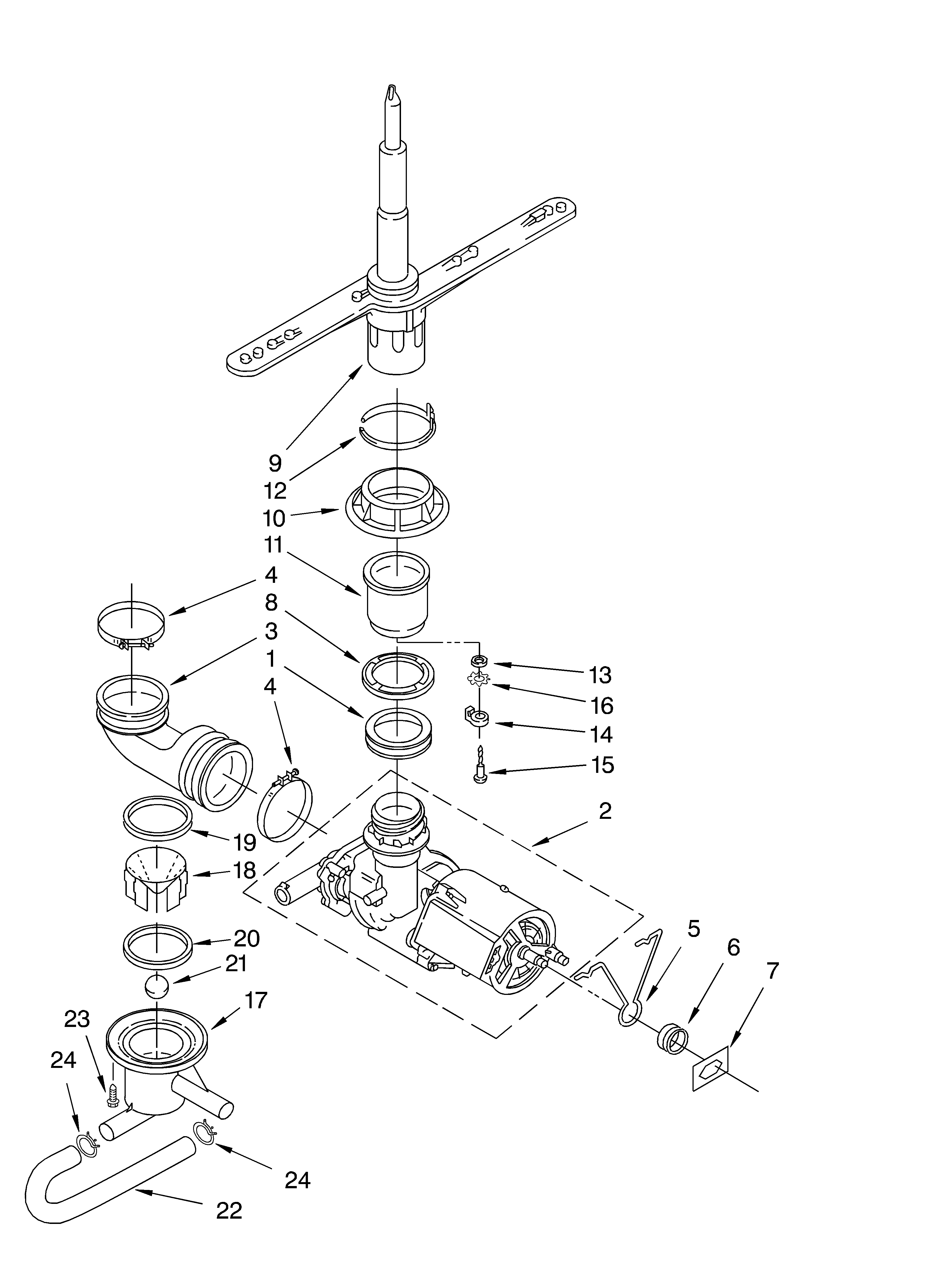 PUMP AND SPRAYARM