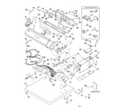 Whirlpool CGE2761KQ0 top and console/literature diagram