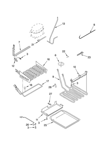 Lower unit and tube